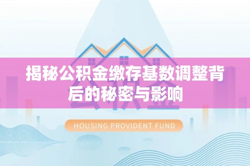 濉溪揭秘公积金缴存基数调整背后的秘密与影响