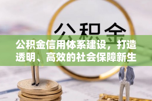 濉溪公积金信用体系建设，打造透明、高效的社会保障新生态