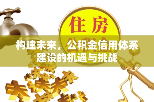 濉溪构建未来，公积金信用体系建设的机遇与挑战