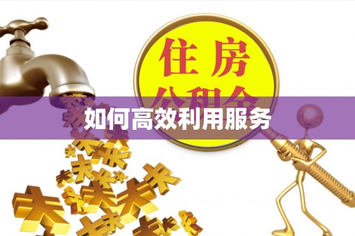 濉溪如何高效利用服务