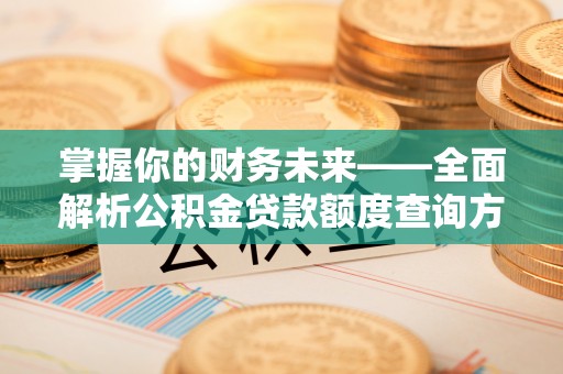 濉溪掌握你的财务未来——全面解析公积金贷款额度查询方法