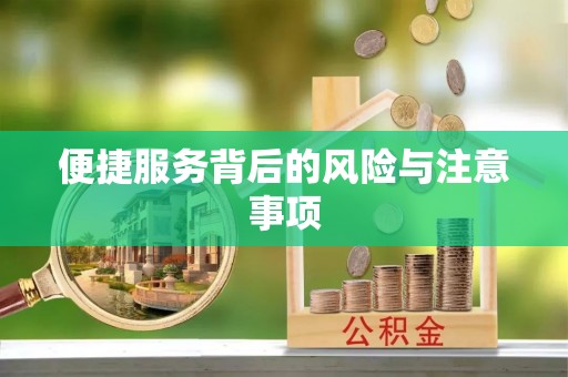 濉溪便捷服务背后的风险与注意事项